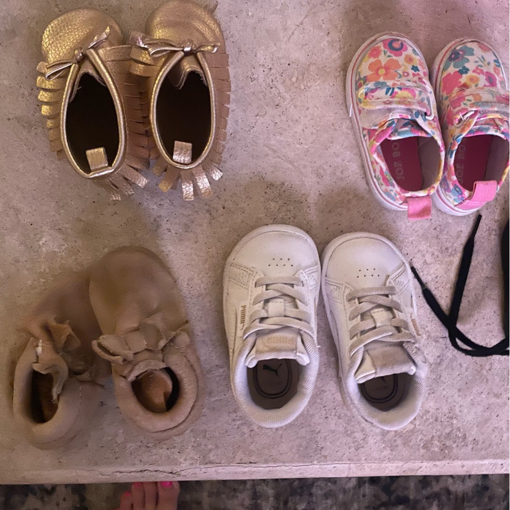 Toddler Baby girl shoe bundle size 4